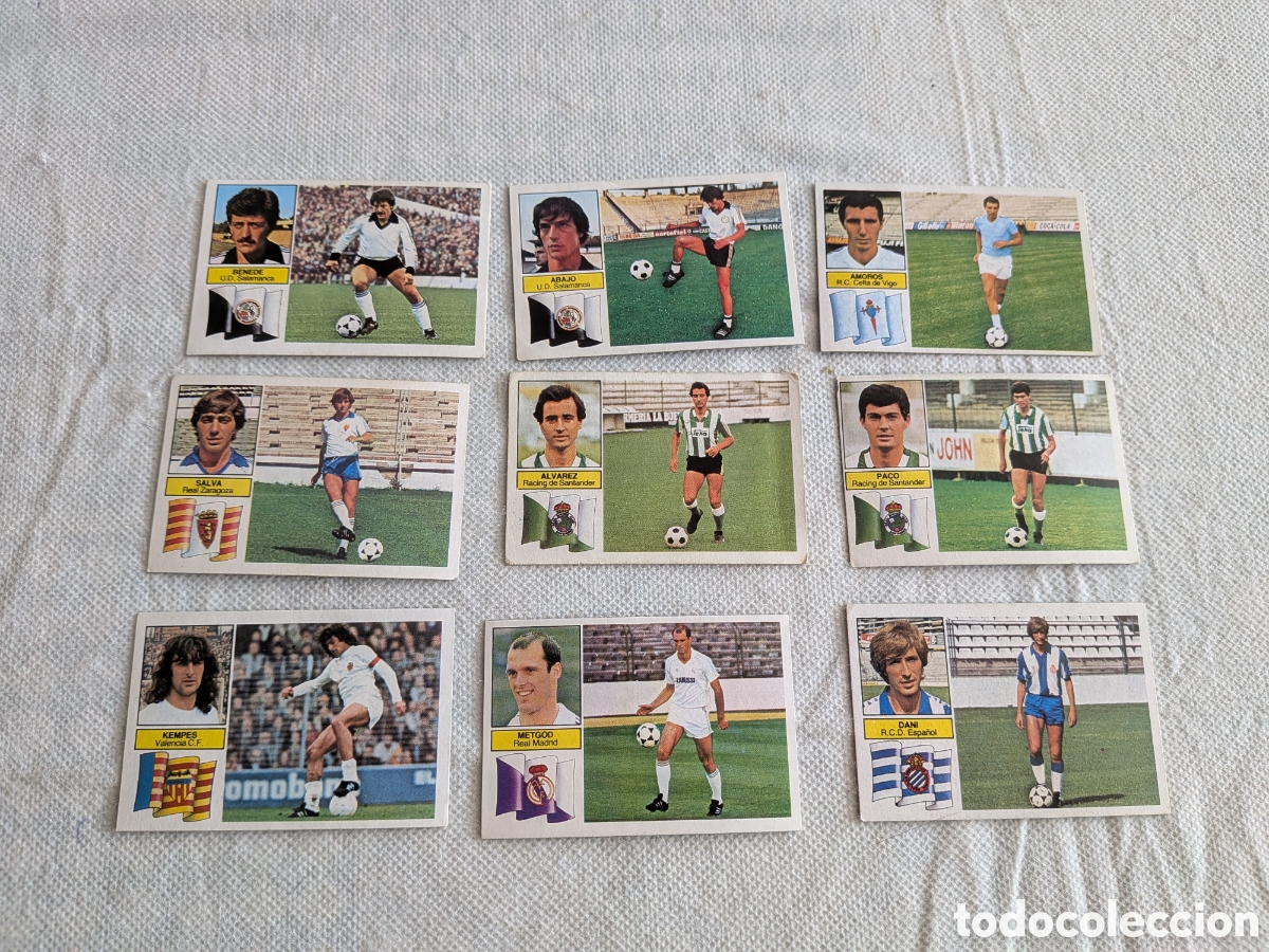Cromos de f&uacute;tbol: LOTE 9 CROMOS ULTIMOS FICHAJES ED ESTE 82/83 DIFERENTES SIN PEGAR