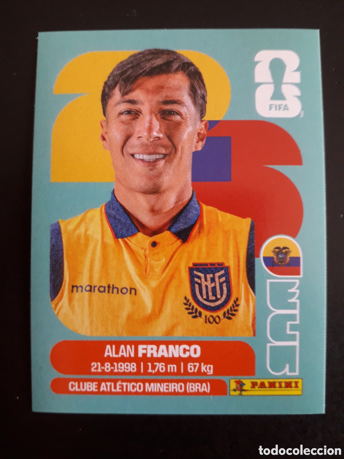 Cromos de f&uacute;tbol: FRANCO ECUADOR ECU 10 MUNDIAL F&Uacute;TBOL 2026 FIFA WORLD CUP PANINI SIN PEGAR PEDIDO M&Iacute;NIMO 3&euro;