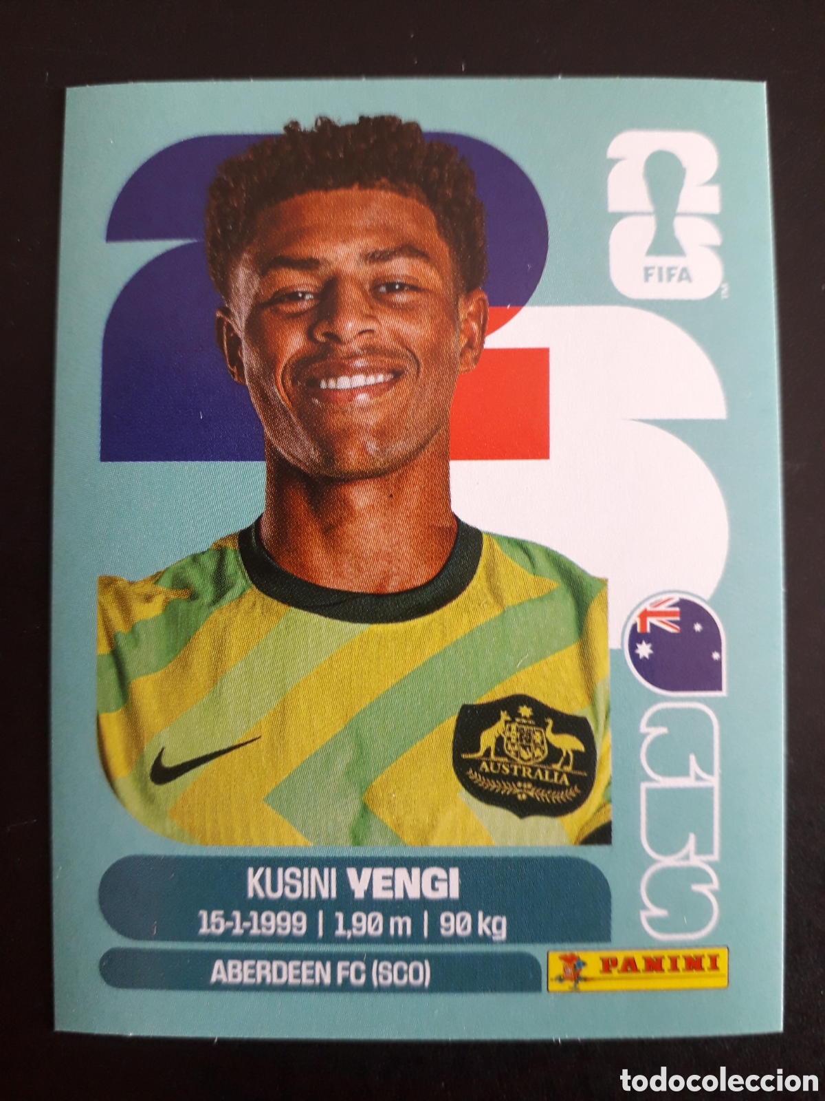 Cromos de f&uacute;tbol: VENGI AUSTRALIA AUS 18 MUNDIAL F&Uacute;TBOL 2026 FIFA WORLD CUP PANINI SIN PEGAR PEDIDO M&Iacute;NIMO 3&euro;.