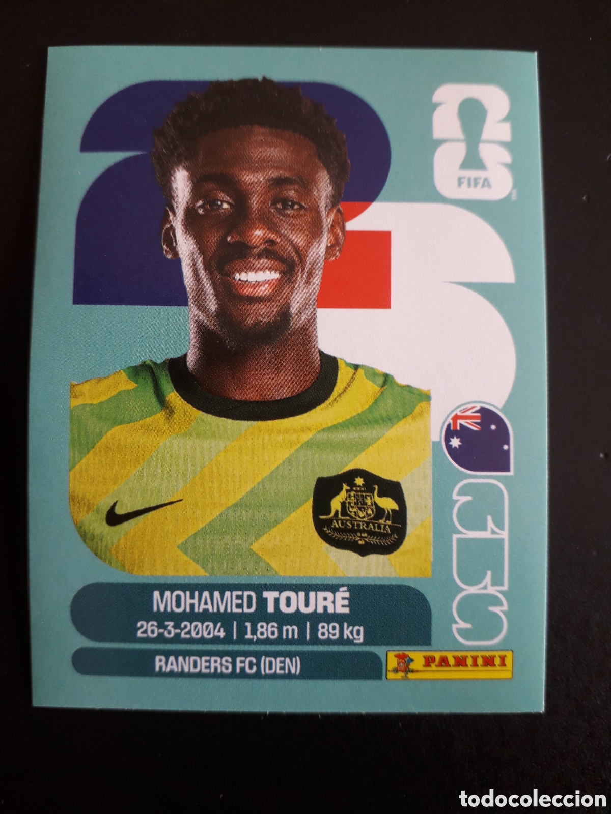 Cromos de f&uacute;tbol: TOUR&Eacute; AUSTRALIA AUS 20 MUNDIAL F&Uacute;TBOL 2026 FIFA WORLD CUP PANINI SIN PEGAR PEDIDO M&Iacute;NIMO 3&euro;