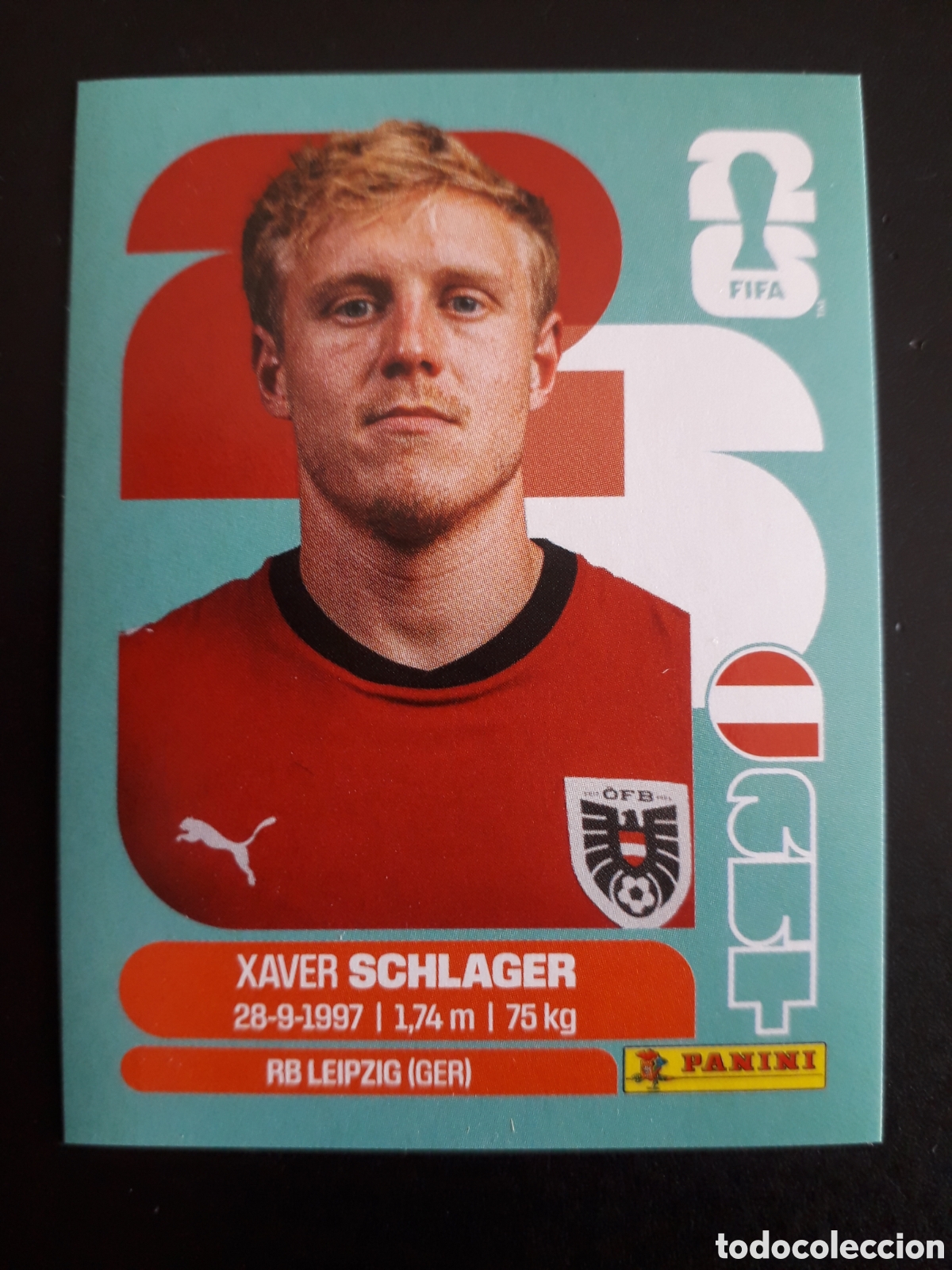 Cromos de f&uacute;tbol: SCHLAGER AUSTRIA AUT 10 MUNDIAL F&Uacute;TBOL 2026 FIFA WORLD CUP PANINI SIN PEGAR PEDIDO M&Iacute;NIMO 3&euro;