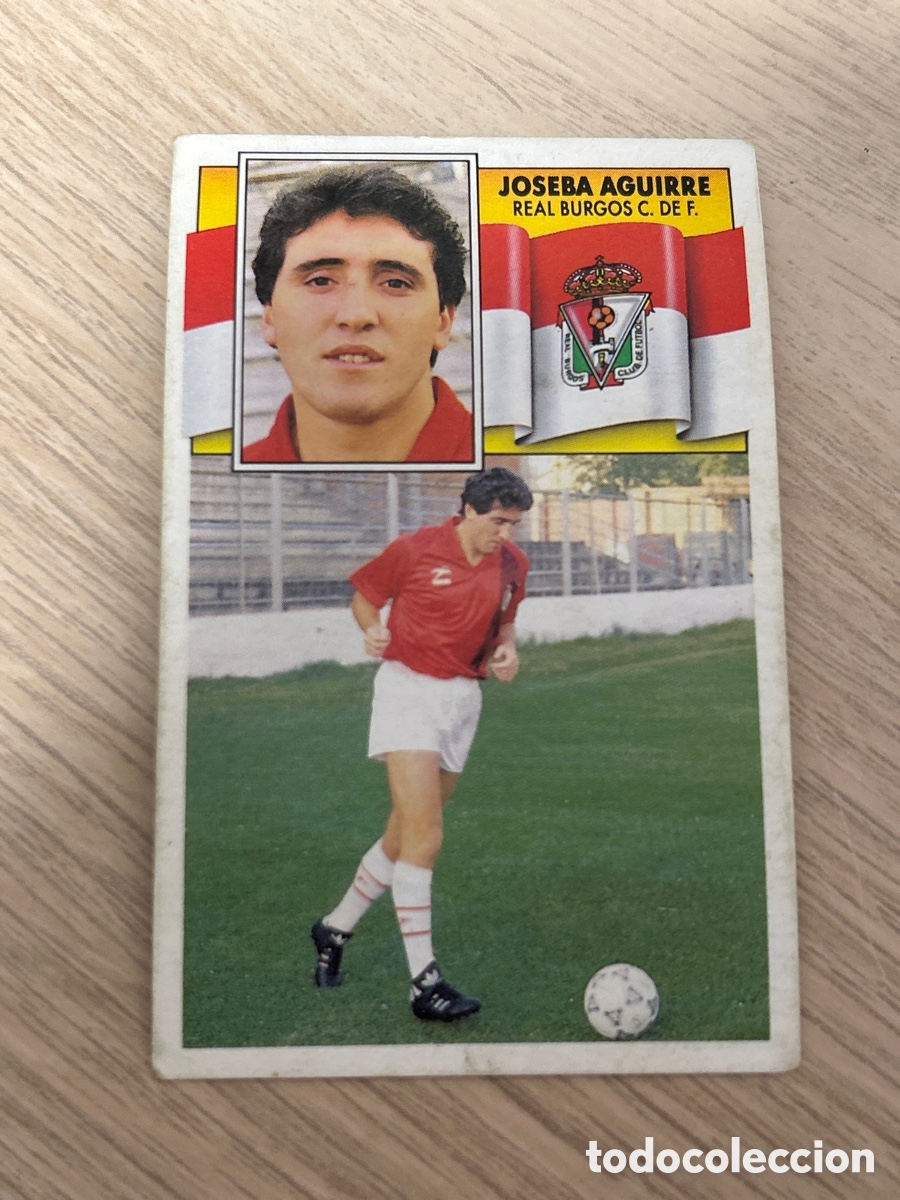 Cromos de Futebol: JOSEBA AGUIRRE BURGOS FICHAJE 23 LIGA ESTE 1990 1991 90 91 NUNCA PEGADO SIN PEGAR