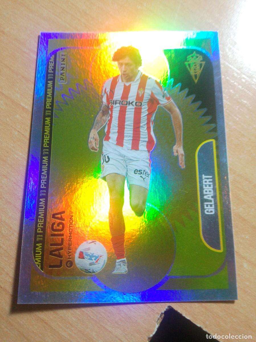 Cromos de f&uacute;tbol: PREMIUM GELABERT PREMIUM 11 DEL SPORTING DE GIJON 25 26 HYPERMOTION 2025 2026 NUEVO DE SOBRE PANINI