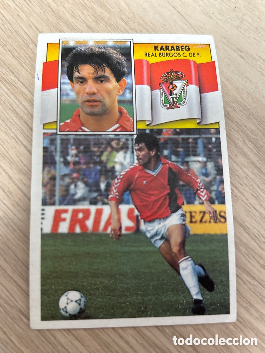 Cromos de f&uacute;tbol: KARABEG BURGOS LIGA ESTE 1990 1991 90 91 NUNCA PEGADO SIN PEGAR