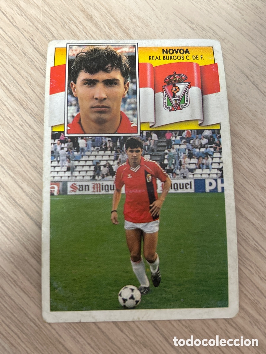 Cromos de f&uacute;tbol: NOVOA BURGOS LIGA ESTE 1990 1991 90 91 NUNCA PEGADO SIN PEGAR