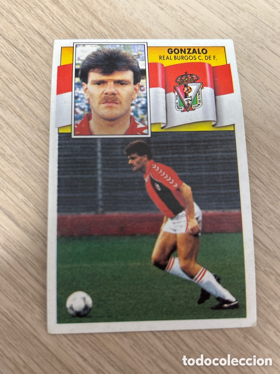 Cromos de f&uacute;tbol: GONZALO BURGOS LIGA ESTE 1990 1991 90 91 NUNCA PEGADO SIN PEGAR