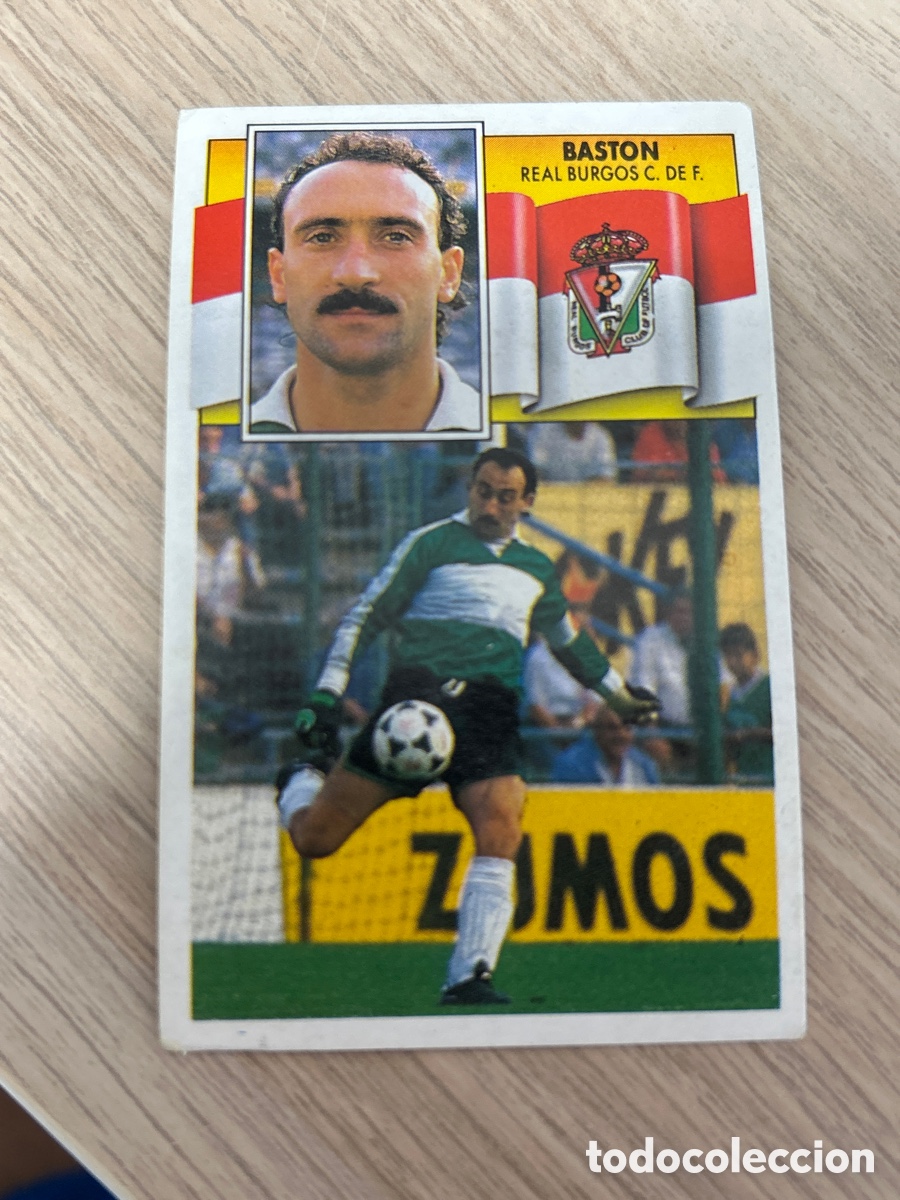 Cromos de f&uacute;tbol: BASTON BURGOS LIGA ESTE 1990 1991 90 91 NUNCA PEGADO SIN PEGAR