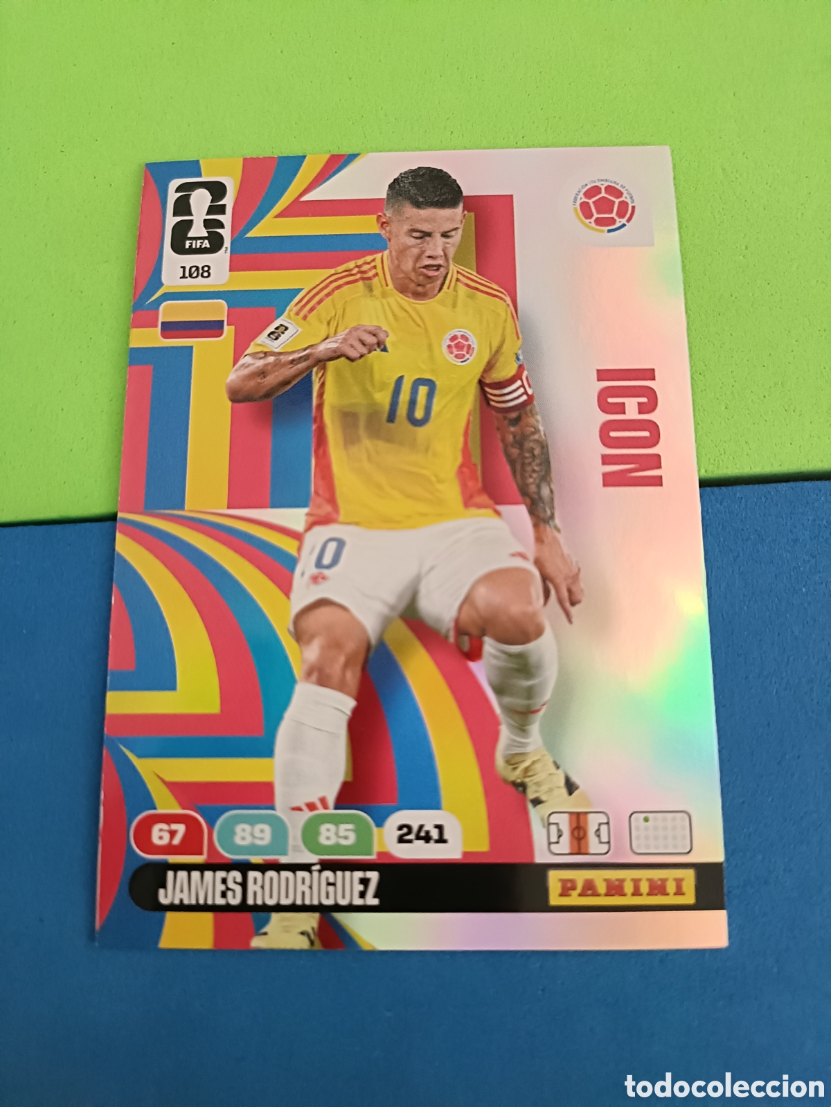 Cromos de f&uacute;tbol: Adrenalyn XL Fifa World cup 2026 mundial - ICON 108 James Rodriguez