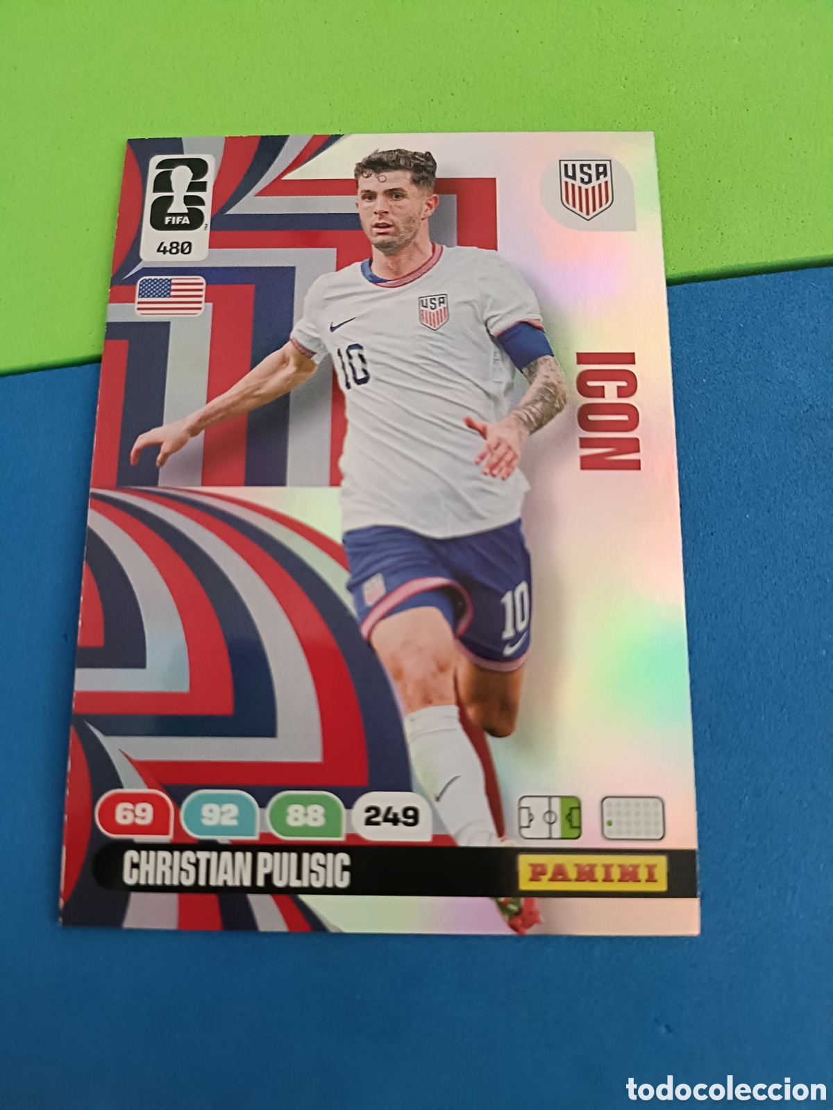Cromos de f&uacute;tbol: Adrenalyn XL Fifa World cup 2026 mundial - ICON 480 Pulisic