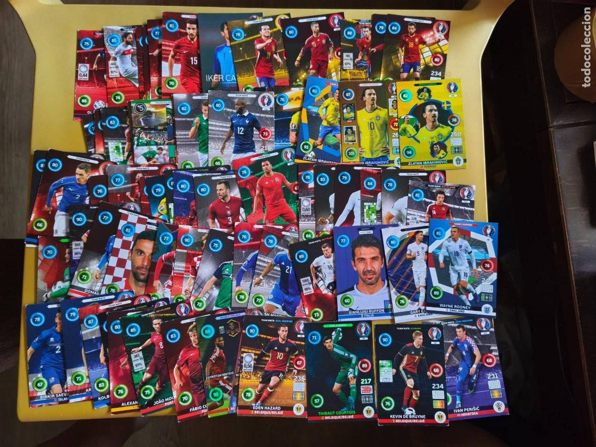 Fu&szlig;ball-Sticker: adrenalyn euro 2016, contiene 71 cromos