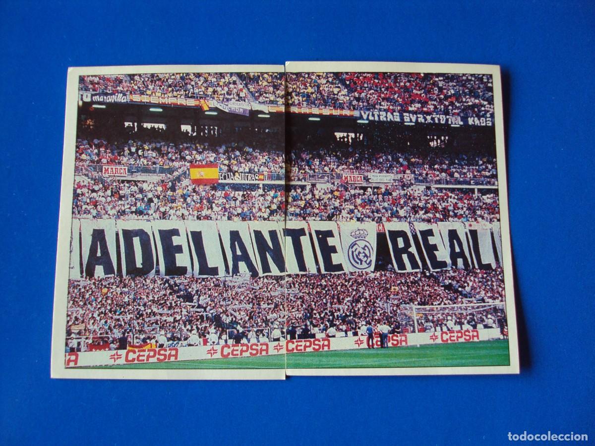 Fu&szlig;ball-Sticker: CROMOS N&ordm; 18 - 19 AFICI&Oacute;N BERNABEU &Aacute;LBUM COLECCI&Oacute;N REAL MADRID 95 96 1995 1996 PANINI NUNCA PEGADO