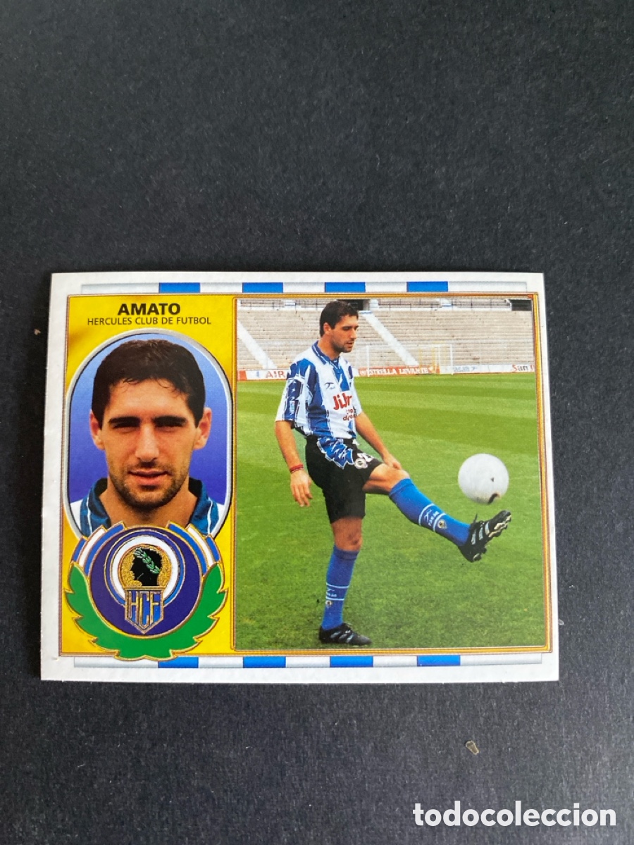 Cromos de f&uacute;tbol: Cromo liga 96/97 H&eacute;rcules CF coloca nunca pegado