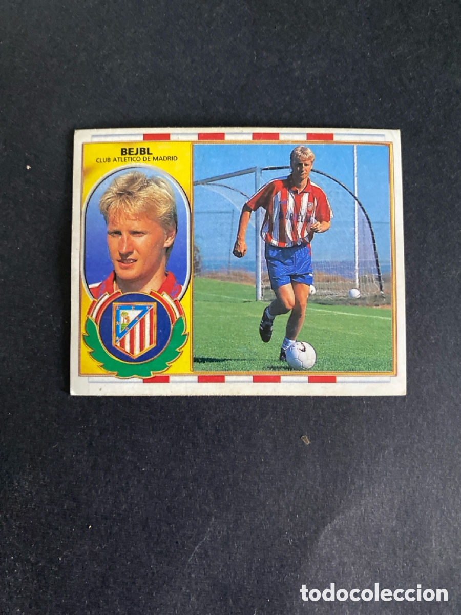 Cromos de f&uacute;tbol: Cromo liga 96/97 Atl&eacute;tico de Madrid coloca nunca pegado
