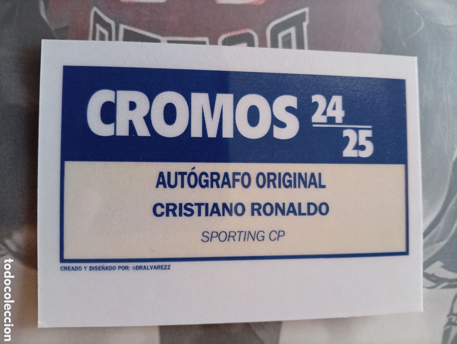 Cromos de f&uacute;tbol: Auto Cristiano Sporting Lisboa custom - Foto 2