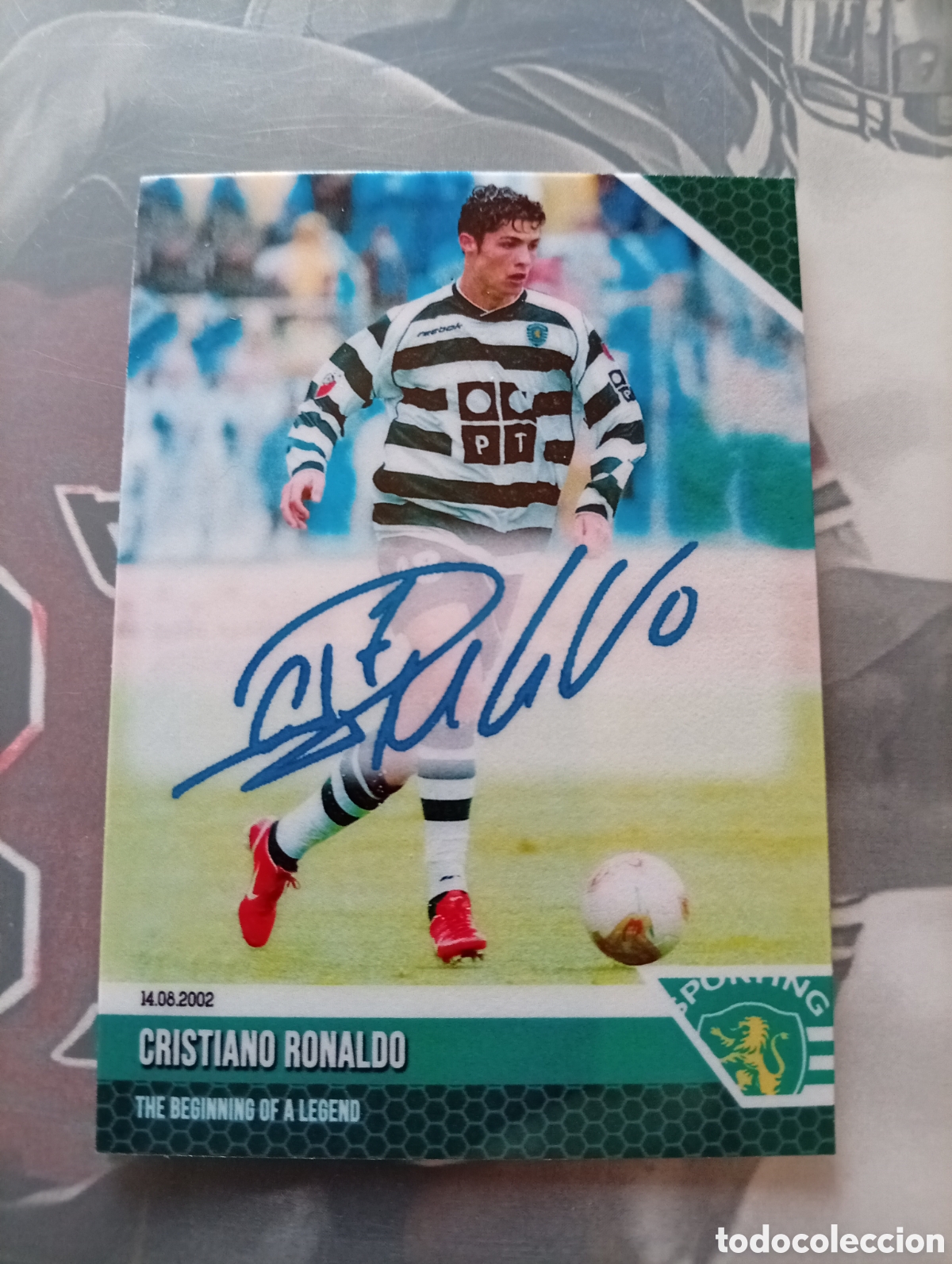 Cromos de f&uacute;tbol: Auto Cristiano Sporting Lisboa custom - Foto 1