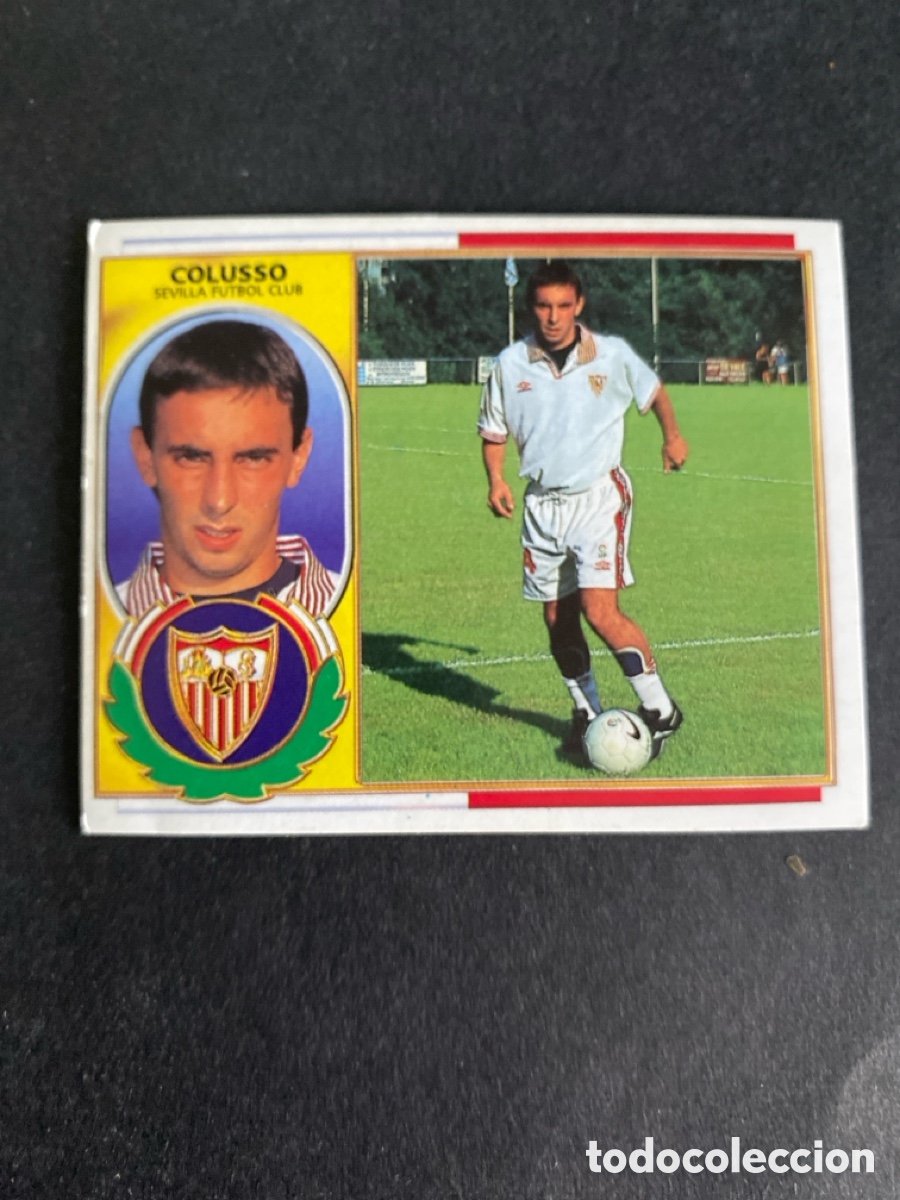 Cromos de f&uacute;tbol: Cromo liga 96/97 Sevilla FC coloca nunca pegado