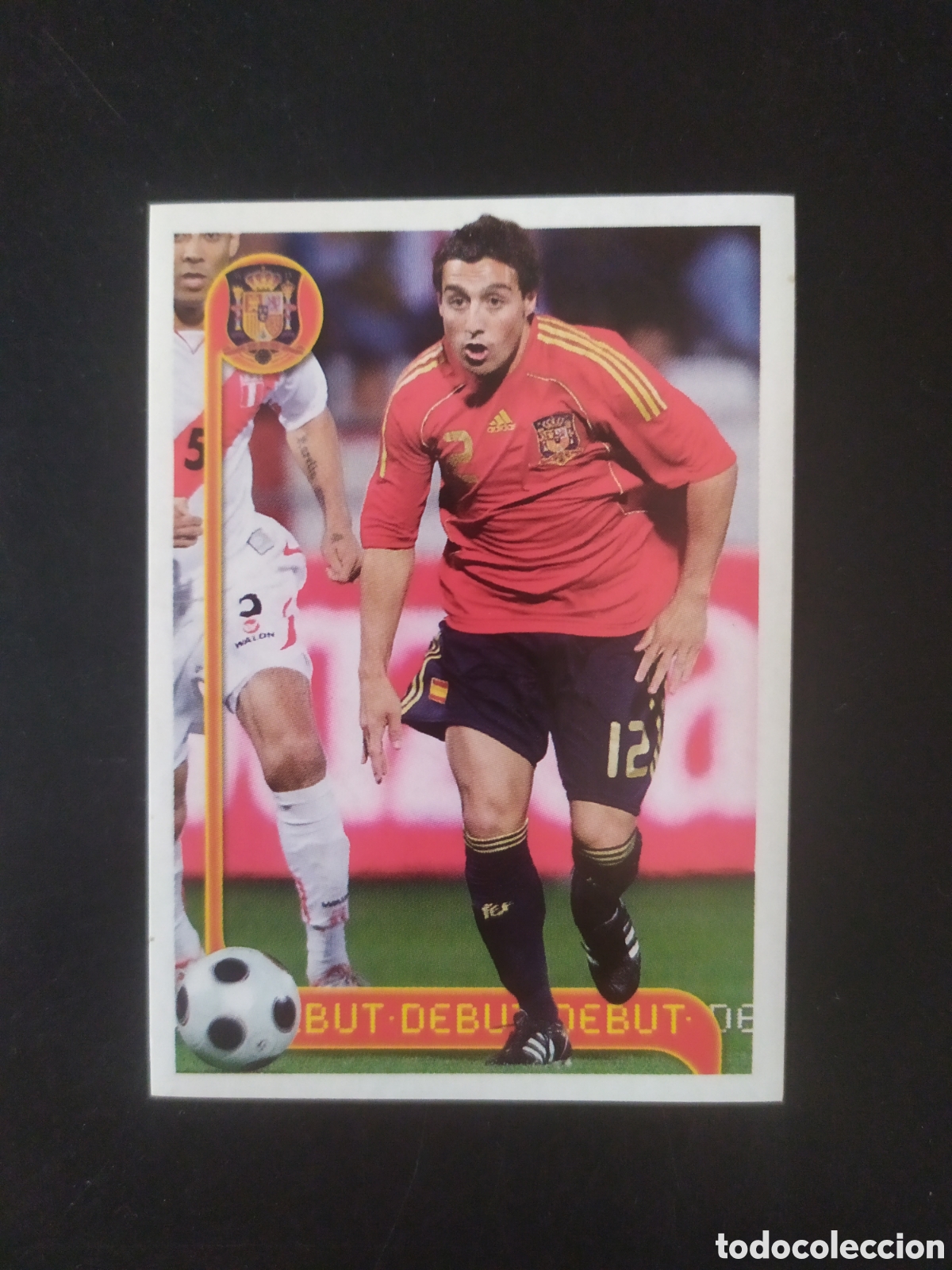 Cromos de f&uacute;tbol: A por ellos colecci&oacute;n selecci&oacute;n espa&ntilde;ola 2009 panini n&deg; 114 Cazorla Espa&ntilde;a sin pegar