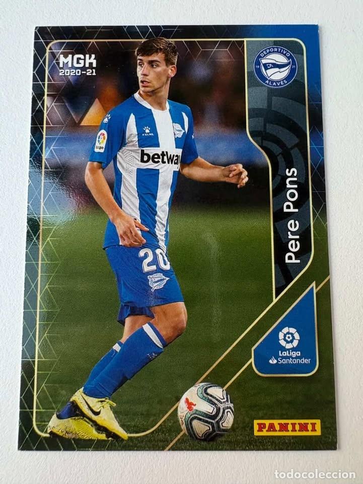 Cromos de f&uacute;tbol: Carta Pere Pons Alav&eacute;s 13 Megacracks 2020-21