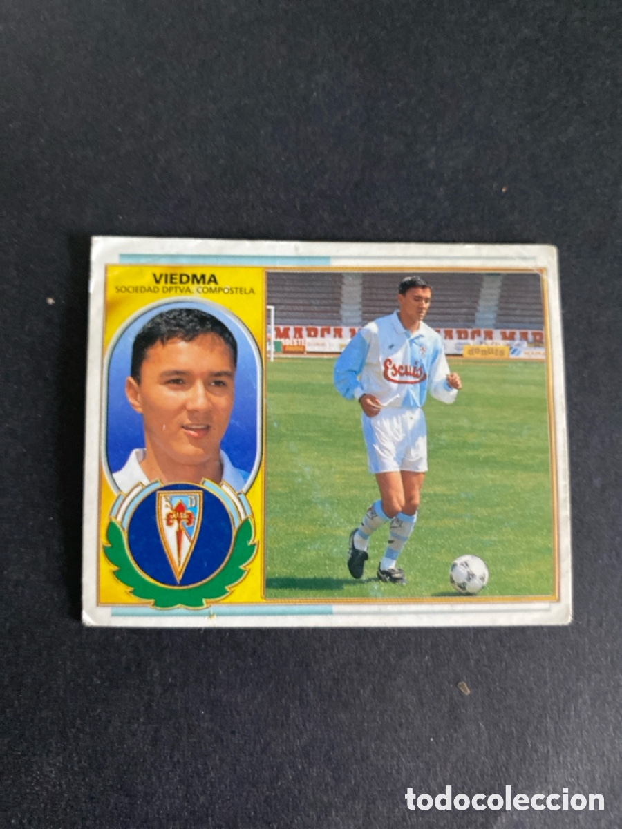 Cromos de f&uacute;tbol: Cromo liga 96/97 SD Compostela coloca nunca pegado