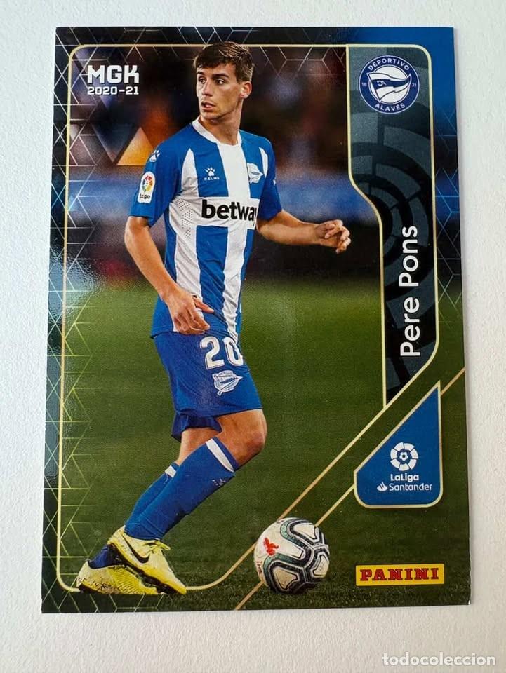 Cromos de f&uacute;tbol: Carta Pere Pons Alav&eacute;s 13 Megacracks 2020-21
