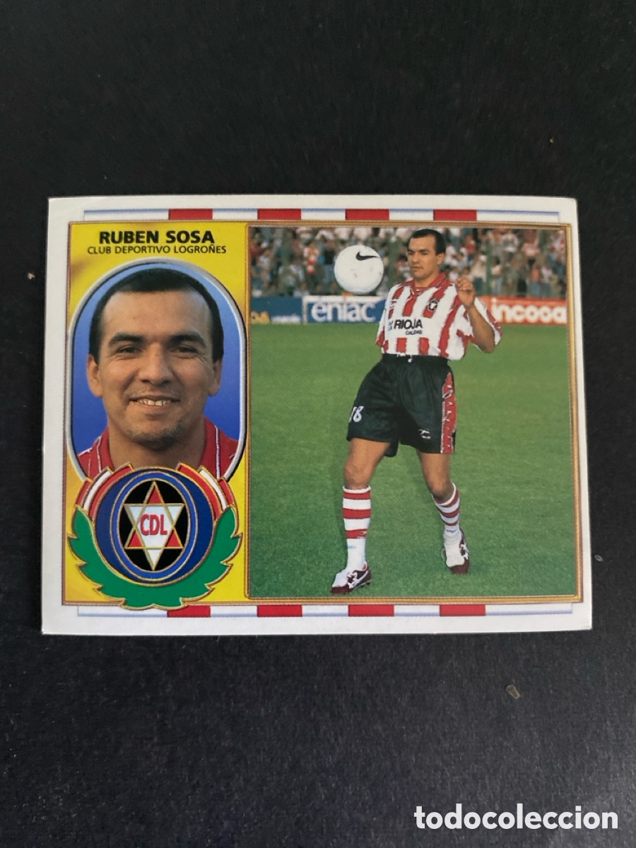 Cromos de f&uacute;tbol: Cromo liga 96/97 CD Logro&ntilde;&eacute;s coloca nunca pegado