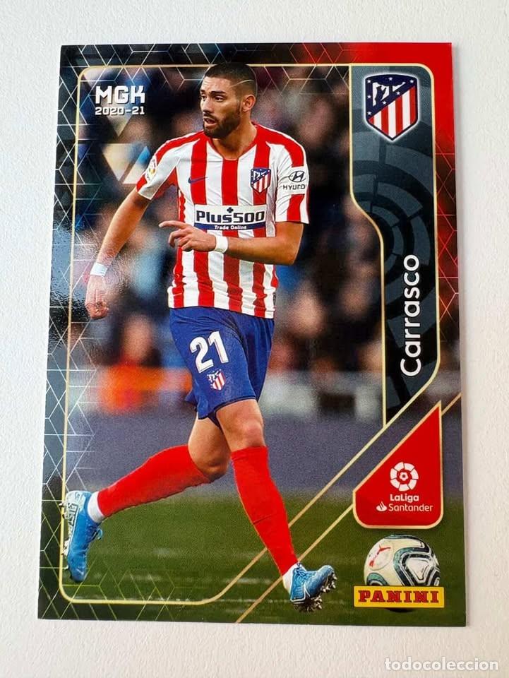 Cromos de f&uacute;tbol: Carta Carrasco Atl&eacute;tico de Madrid 51 Megacracks 2020-21