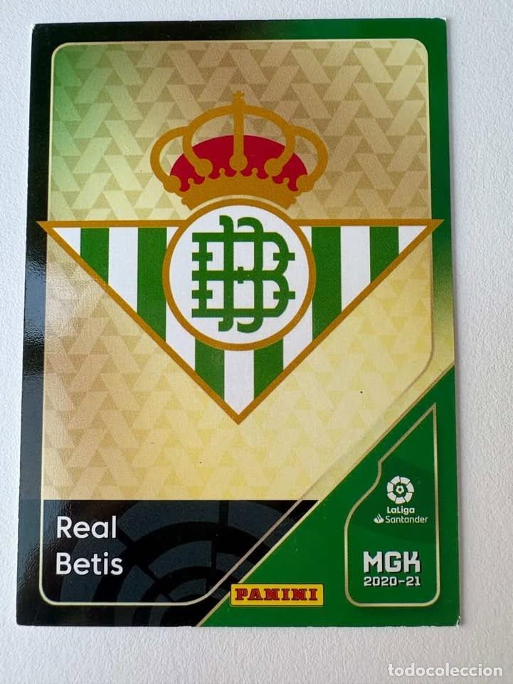 Cromos de f&uacute;tbol: Carta Escudo Betis 73 Megacracks 2020-21