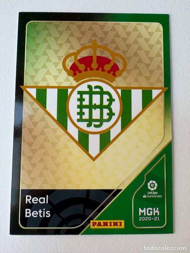 Cromos de f&uacute;tbol: Carta Escudo Betis 73 Megacracks 2020-21