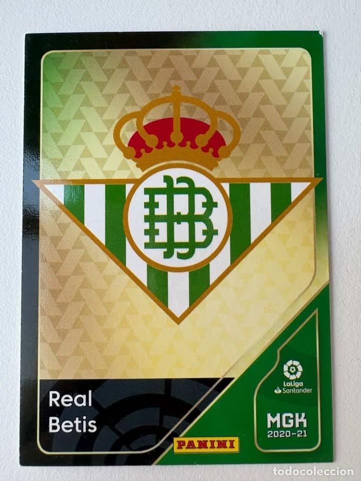 Cromos de f&uacute;tbol: Carta Escudo Betis 73 Megacracks 2020-21