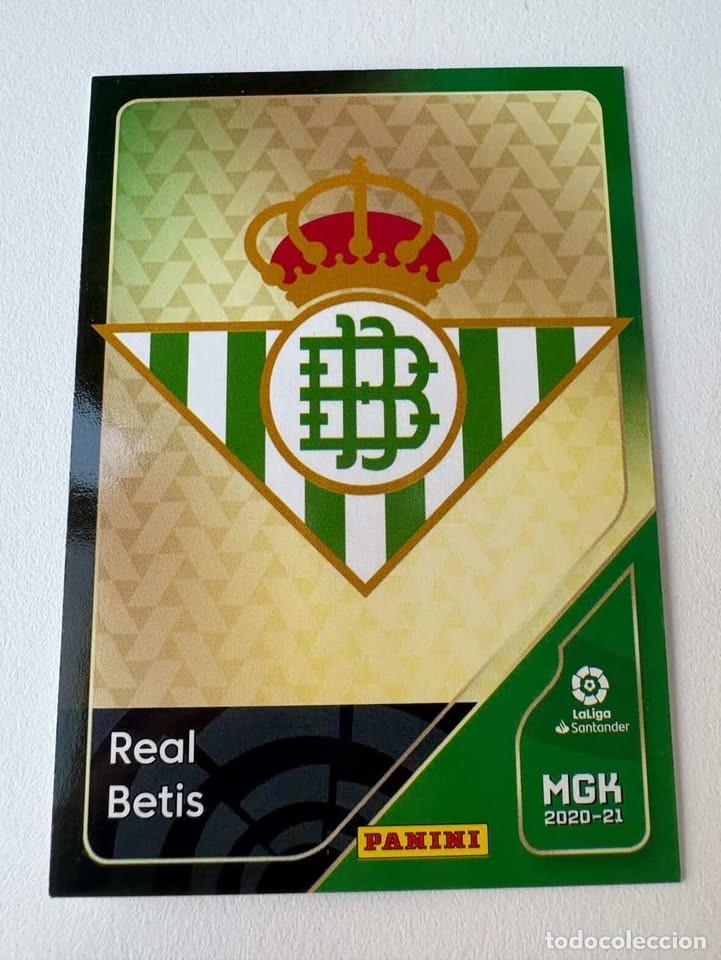 Cromos de f&uacute;tbol: Carta Escudo Betis 73 Megacracks 2020-21