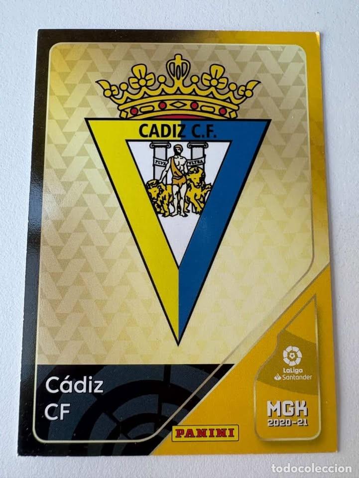 Cromos de f&uacute;tbol: Carta Escudo C&aacute;diz 84 Megacracks 2020-21
