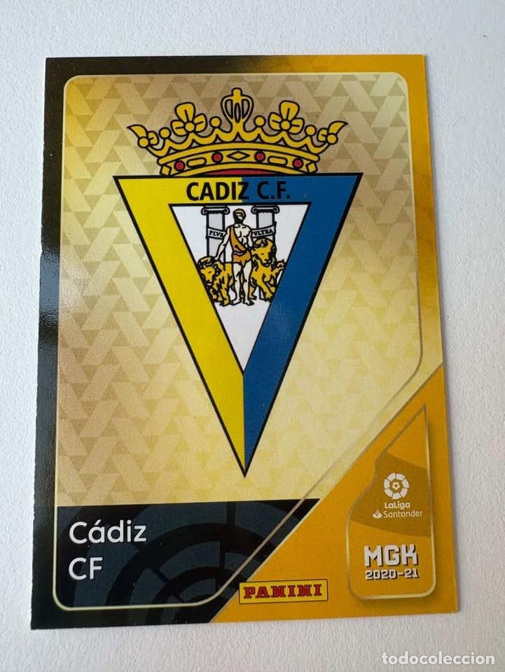 Cromos de f&uacute;tbol: Carta Escudo C&aacute;diz 84 Megacracks 2020-21