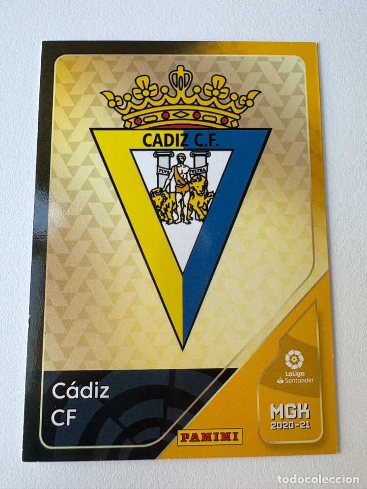 Cromos de f&uacute;tbol: Carta Escudo C&aacute;diz 84 Megacracks 2020-21