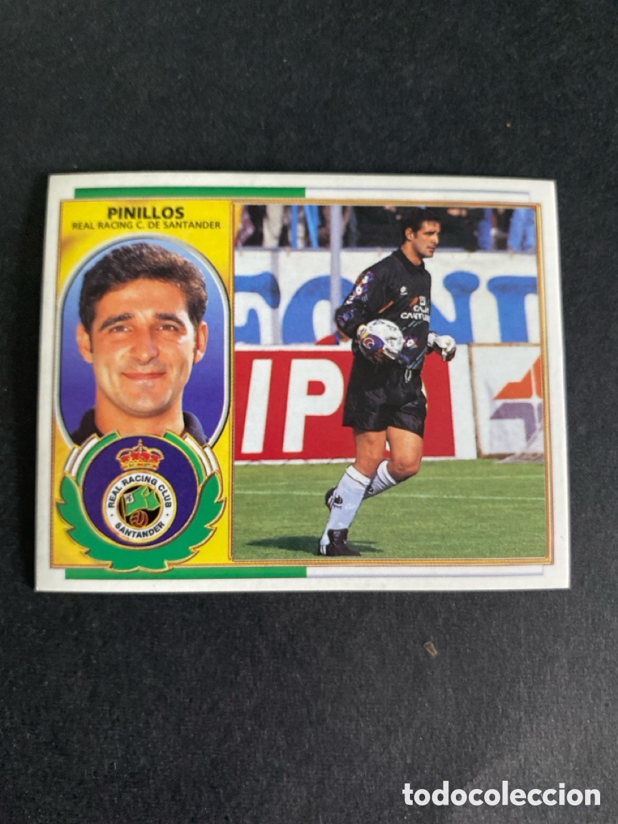 Cromos de f&uacute;tbol: Cromo liga 96/97 R Racing de Santander coloca nunca pegado