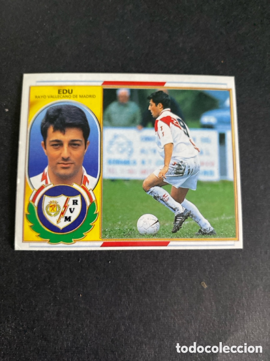 Cromos de f&uacute;tbol: Cromo liga 96/97 Rayo Vallecano coloca nunca pegado