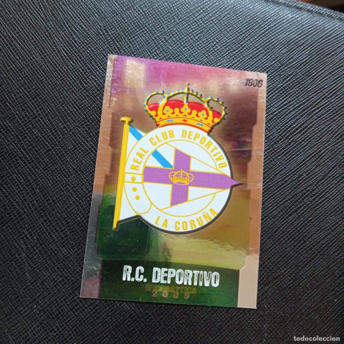 Cromos de f&uacute;tbol: 217 ESCUDO DEPORTIVO MUNDICROMO QUIZ GAME 2008 2009 FUTBOL 08 09 - A211 PG26 PUNTAS RECTAS