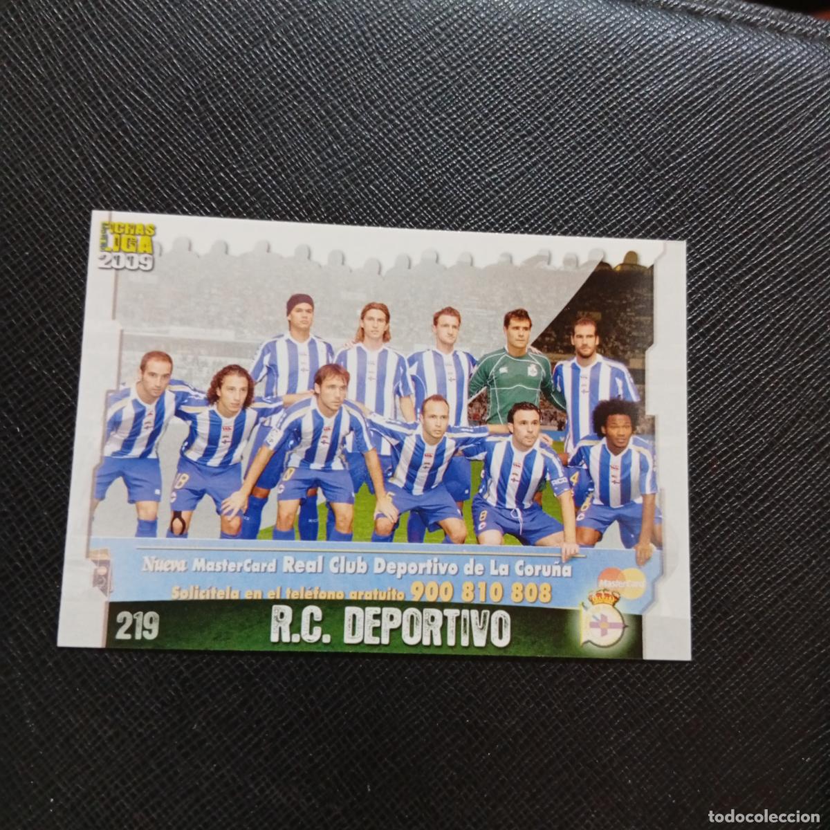 Cromos de f&uacute;tbol: 219 ALINEACION DEPORTIVO MUNDICROMO QUIZ GAME 2008 2009 FUTBOL 08 09 - A211 PG27
