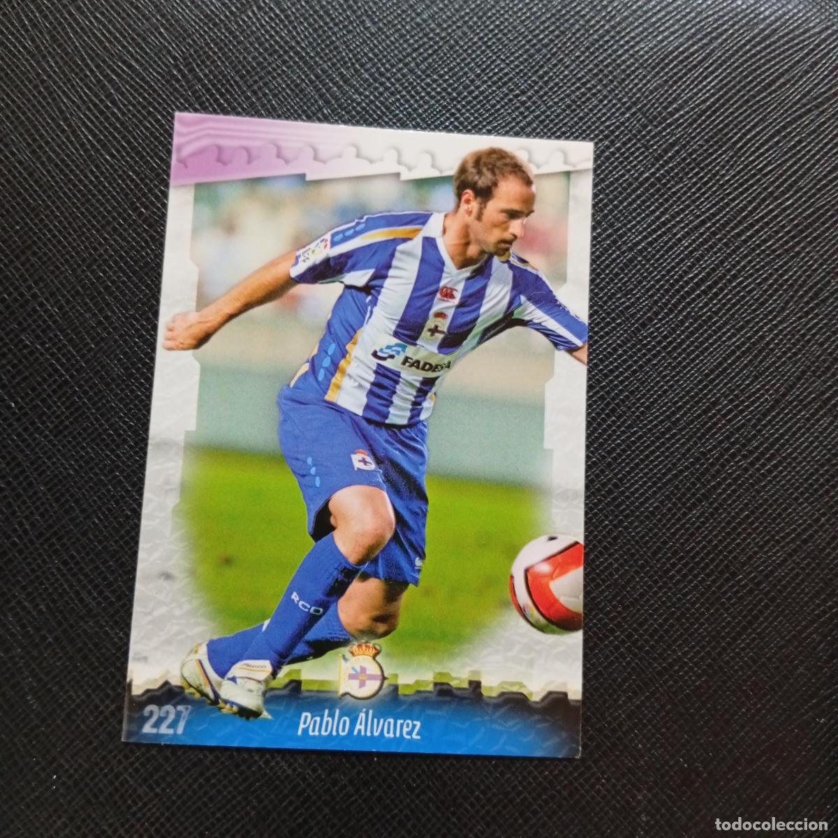 Cromos de f&uacute;tbol: 227 PABLO ALVAREZ DEPORTIVO MUNDICROMO QUIZ GAME 2008 2009 FUTBOL 08 09 - A211 PG27