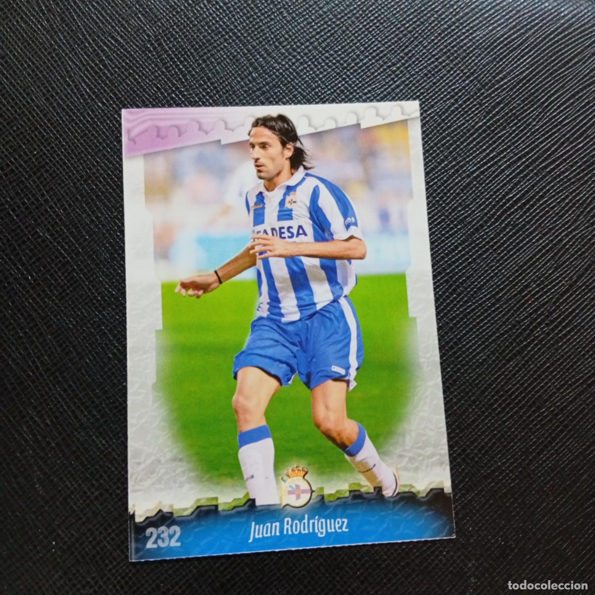 Cromos de f&uacute;tbol: 232 JUAN RODRIGUEZ DEPORTIVO MUNDICROMO QUIZ GAME 2008 2009 FUTBOL 08 09 - A211 PG29