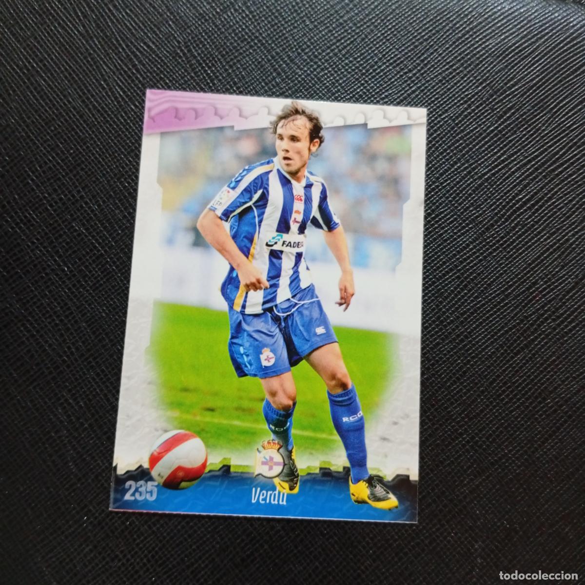 Cromos de f&uacute;tbol: 235 VERDU DEPORTIVO MUNDICROMO QUIZ GAME 2008 2009 FUTBOL 08 09 - A211 PG29