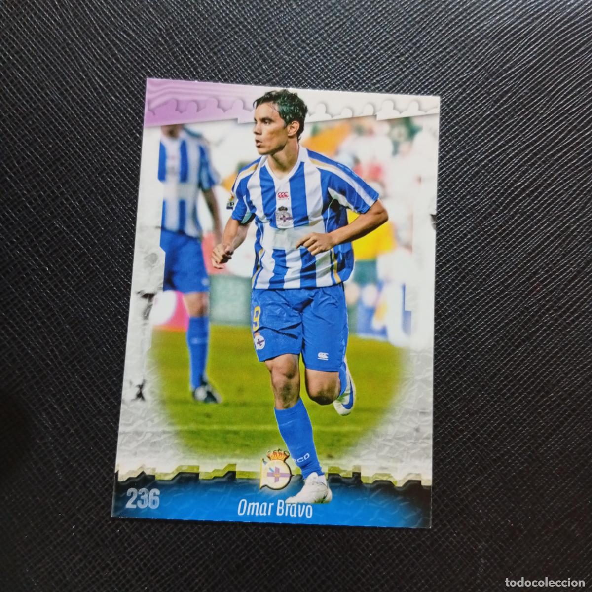 Cromos de f&uacute;tbol: 236 OMAR BRAVO DEPORTIVO MUNDICROMO QUIZ GAME 2008 2009 FUTBOL 08 09 - A211 PG30