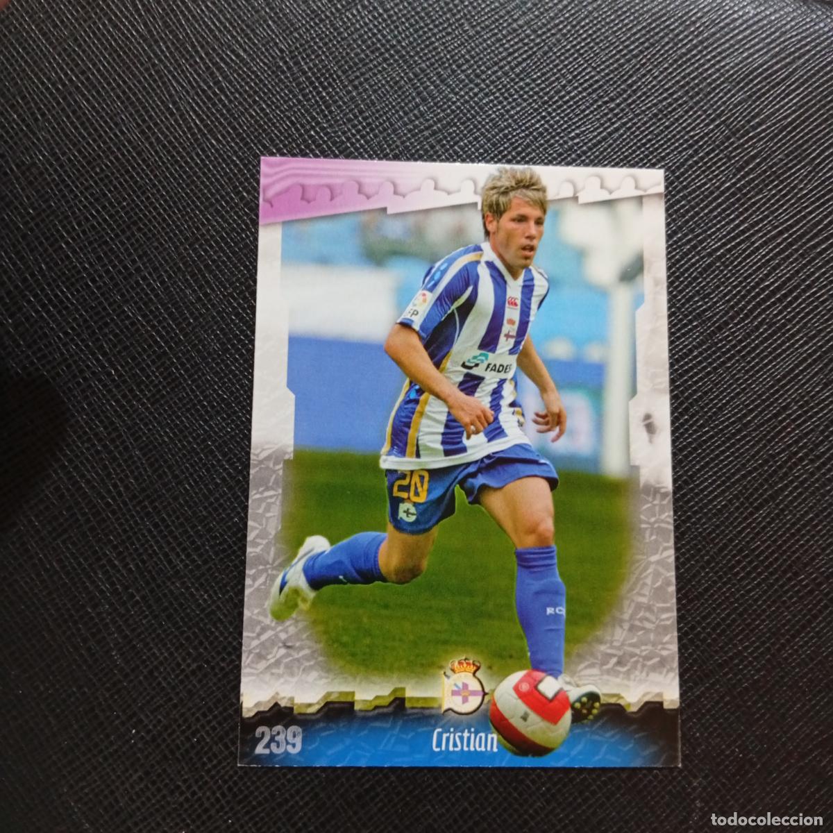 Cromos de f&uacute;tbol: 239 CRISTIAN DEPORTIVO MUNDICROMO QUIZ GAME 2008 2009 FUTBOL 08 09 - A211 PG30