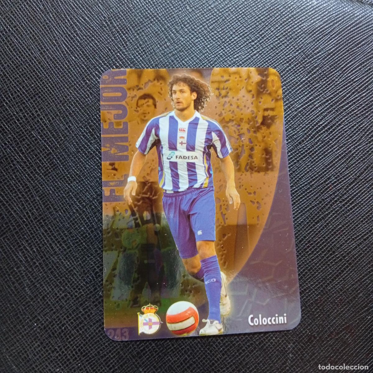 Cromos de f&uacute;tbol: 243 COLOCCINI DEPORTIVO MUNDICROMO QUIZ GAME 2008 2009 FUTBOL 08 09 - A211 PG30 PUNTAS REDONDAS