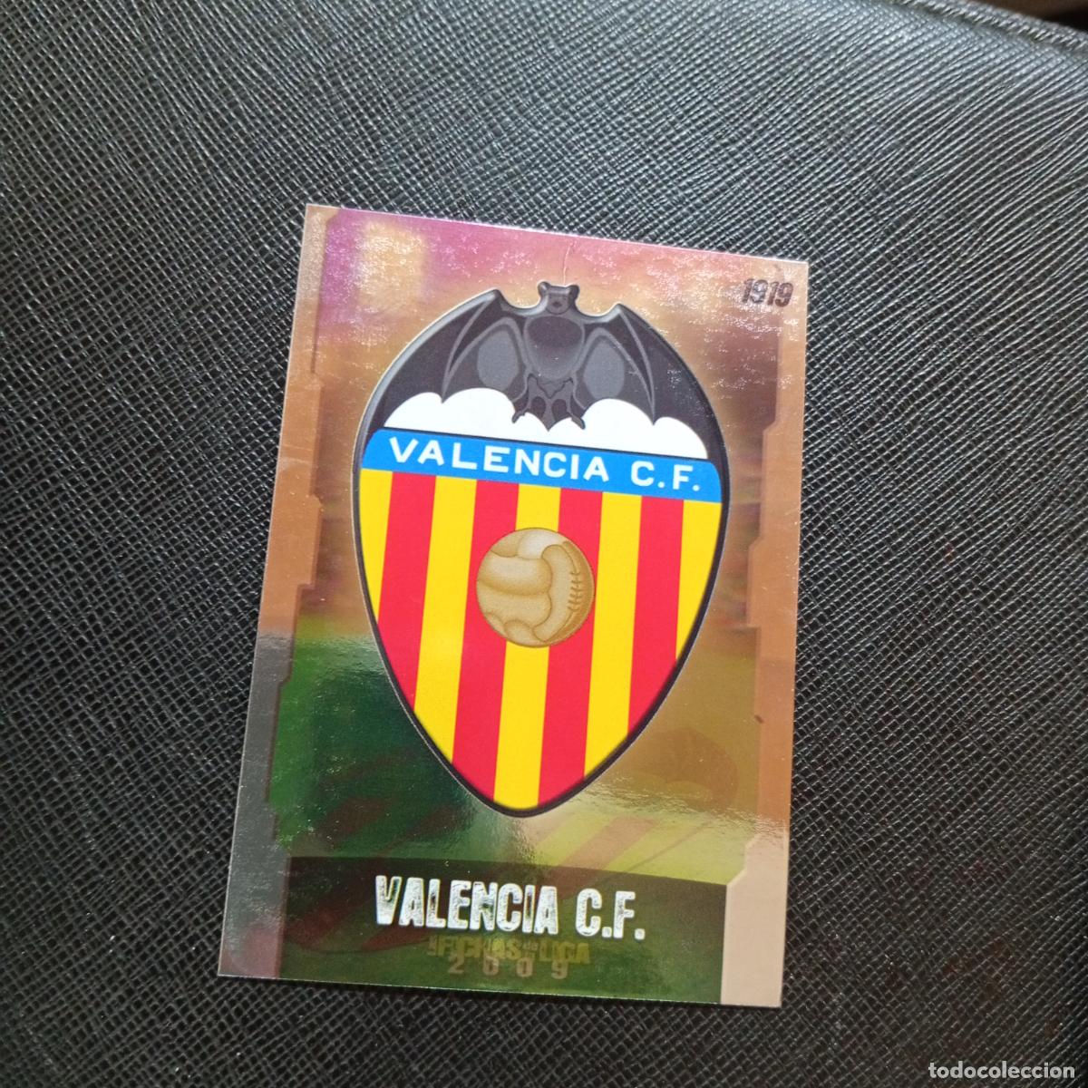 Cromos de f&uacute;tbol: 244 ESCUDO VALENCIA MUNDICROMO QUIZ GAME 2008 2009 FUTBOL 08 09 - A211 PG30 PUNTAS RECTAS