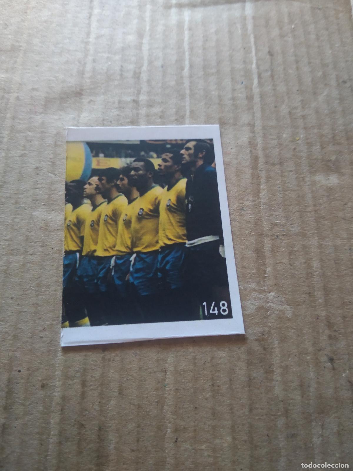 Cromos de f&uacute;tbol: 148 EQUIPO BRASIL CROMO FUTBOL ALBUM DE FIGURINHAS DO REI PELE O MELHOR JOGADOR CAPITAO GANCHO