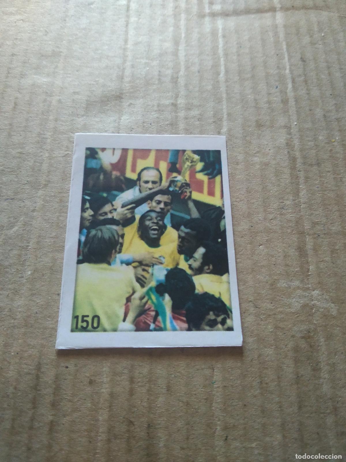 Cromos de f&uacute;tbol: 150 PELE BRASIL TROFEO CROMO FUTBOL ALBUM DE FIGURINHAS DO REI PELE O MELHOR JOGADOR CAPITAO GANCHO