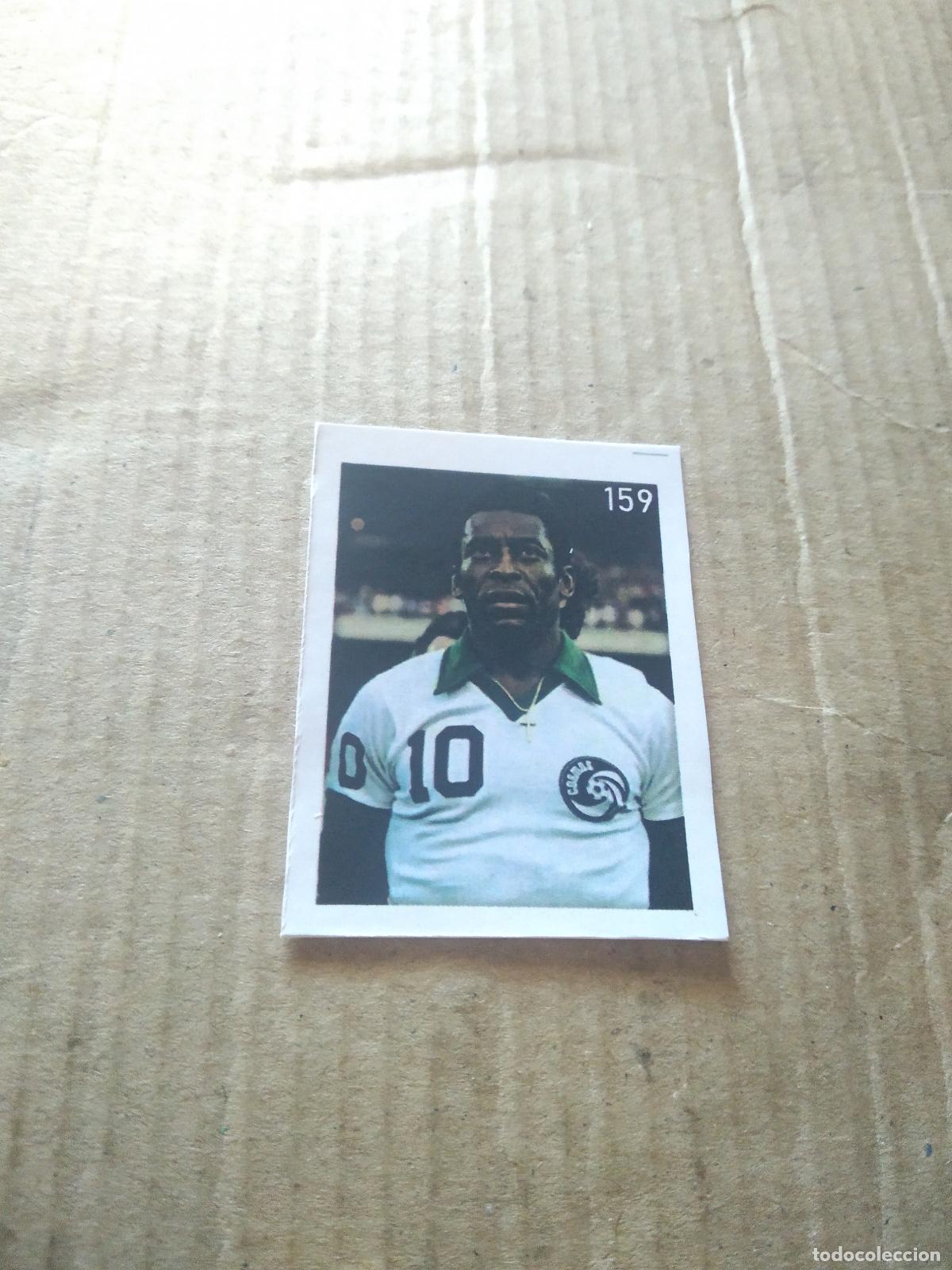Cromos de f&uacute;tbol: 159 PELE CROMO FUTBOL ALBUM DE FIGURINHAS DO REI PELE O MELHOR JOGADOR CAPITAO GANCHO