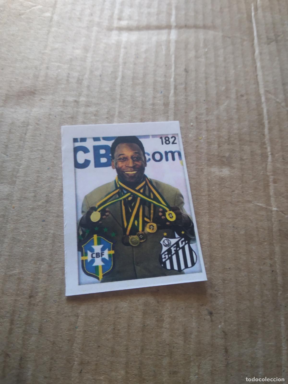 Cromos de f&uacute;tbol: 182 PELE MEDALLAS CROMO FUTBOL ALBUM DE FIGURINHAS DO REI PELE O MELHOR JOGADOR CAPITAO GANCHO
