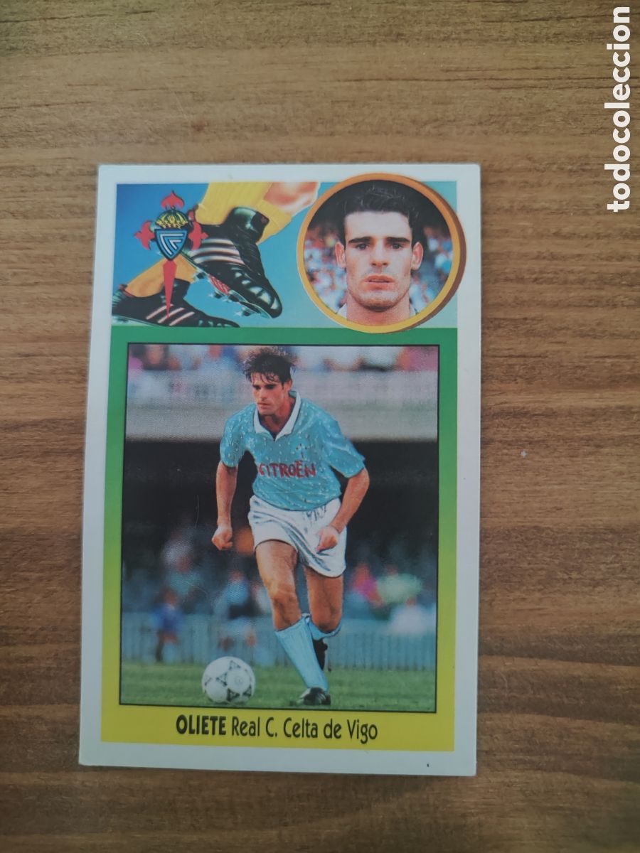 Football Stickers: Este 93 94 cart&oacute;n sin pegar &uacute;ltimos fichajes 31 Celta Oliete