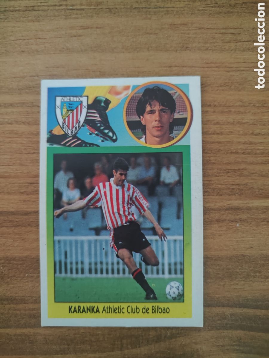 Football Stickers: Este 93 94 cart&oacute;n sin pegar &uacute;ltimos fichajes 29 Athletic Bilbao Karanka